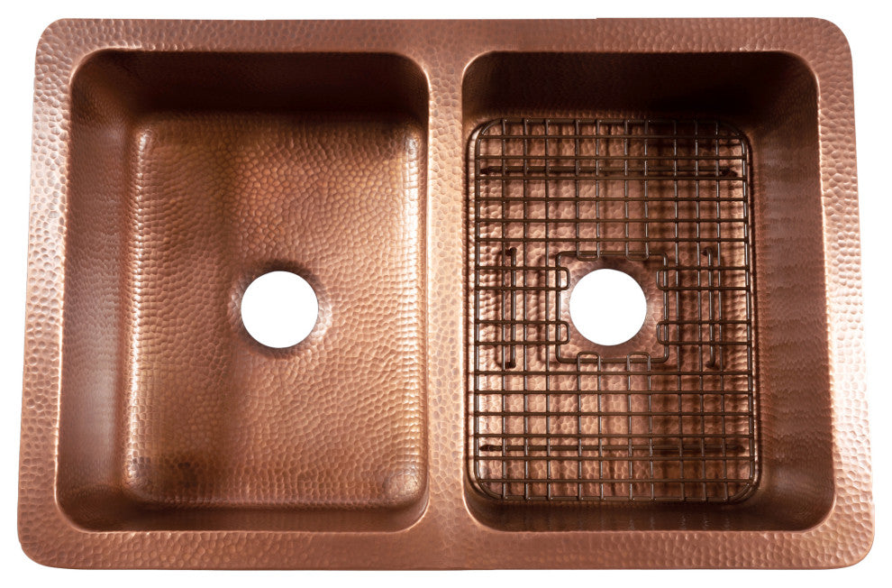 SinkSense Sullivan Antique Brown 18"x13" Kitchen Sink Bottom Grid
