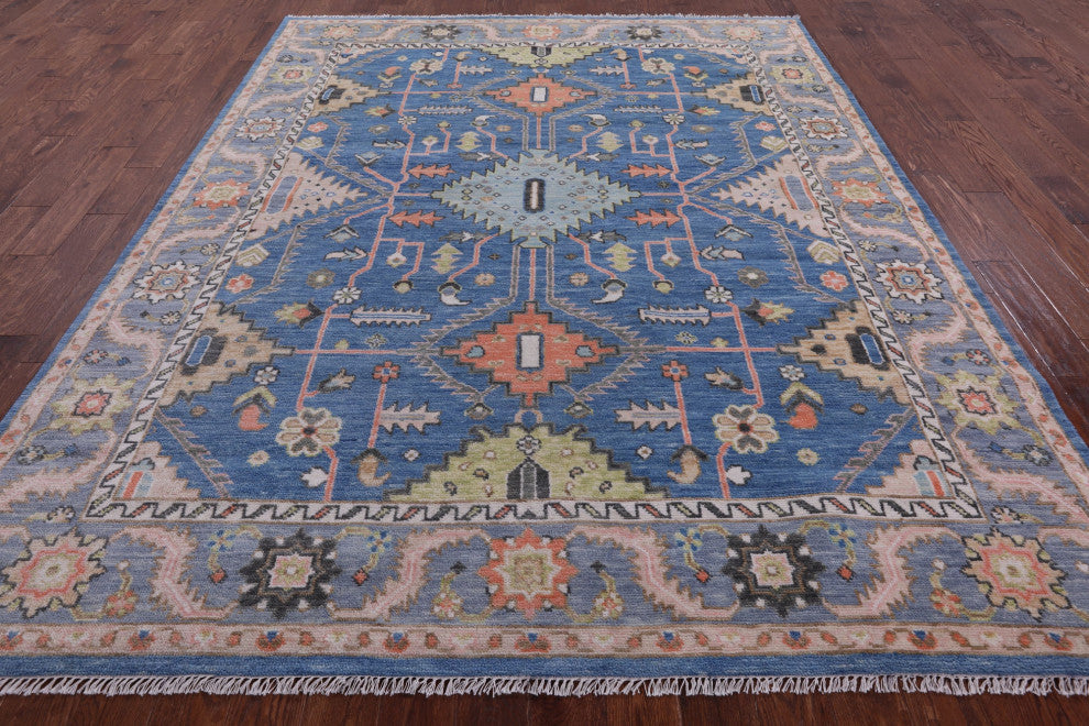 8' 0" X 10' 0" Kazak Hand Knotted Wool Rug - Q13642