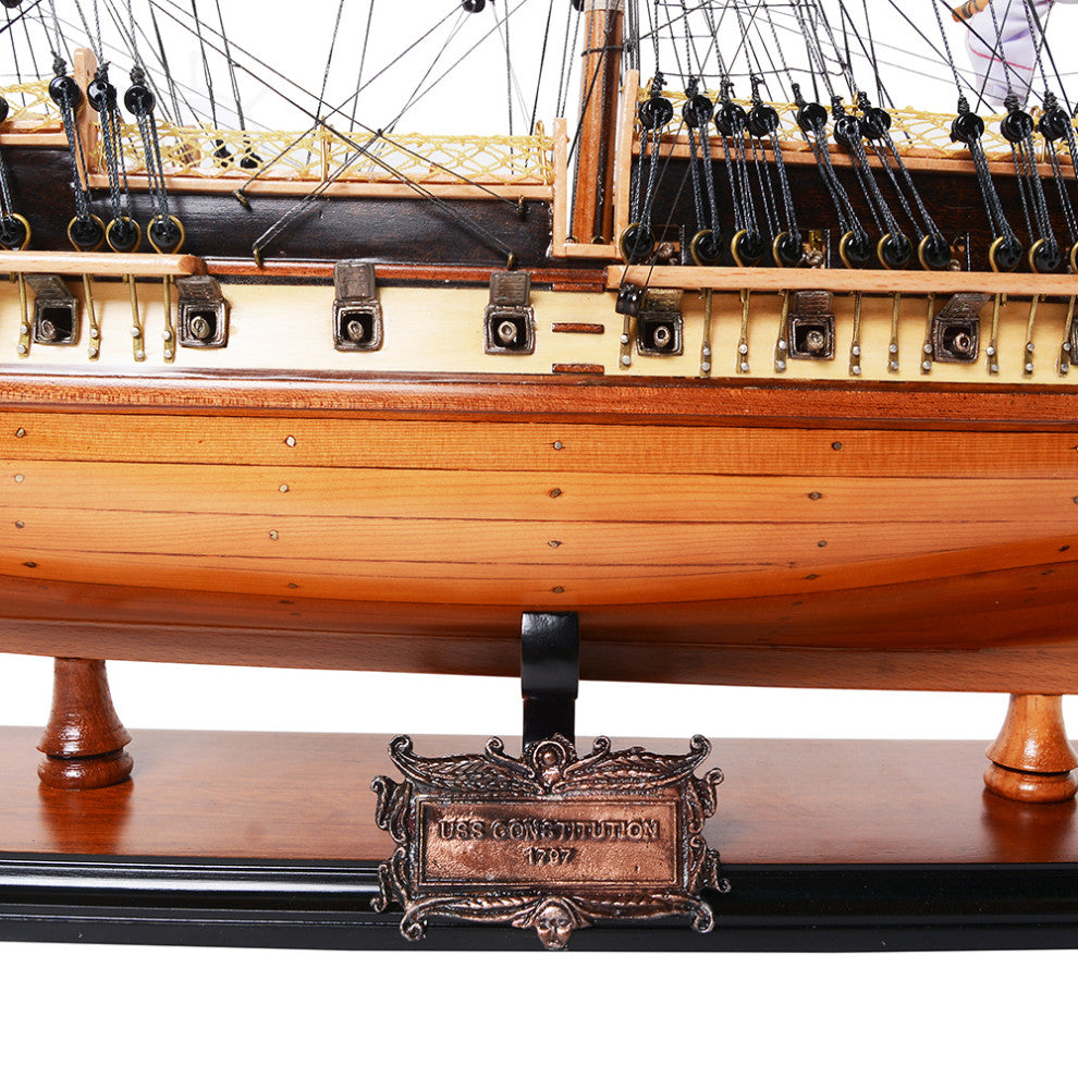 Uss Constitution Medium Museum-quality Fully Assembled Wooden Model Ship