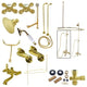 Kingston Brass Clawfoot Tub Faucet Package, Polished Brass