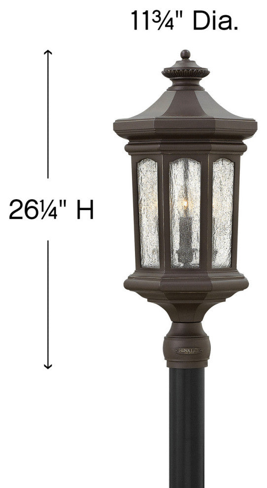 Hinkley Lighting 1601 Raley 120v 4 Light 26.5" Tall Post Light - Oil Rubbed