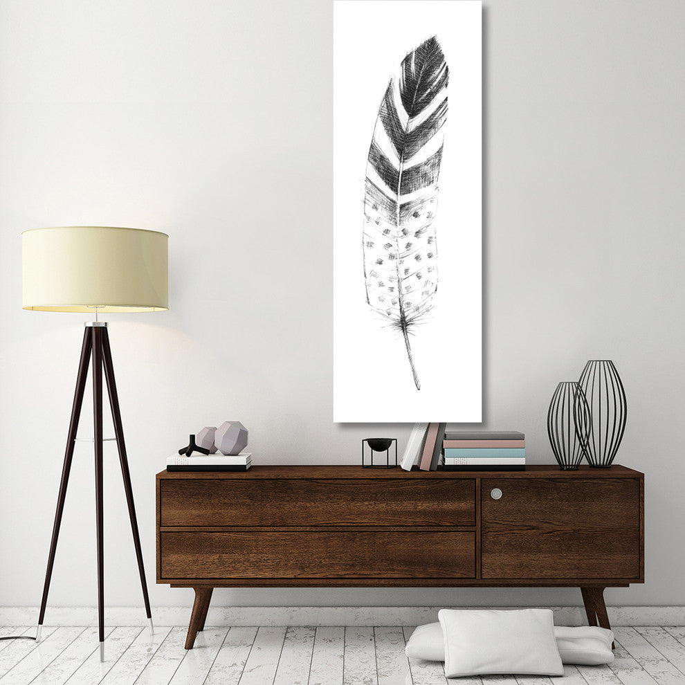 "Spirit Feather VIIIa" Digital Paper Print by Avery Tillmon, 26"x74"