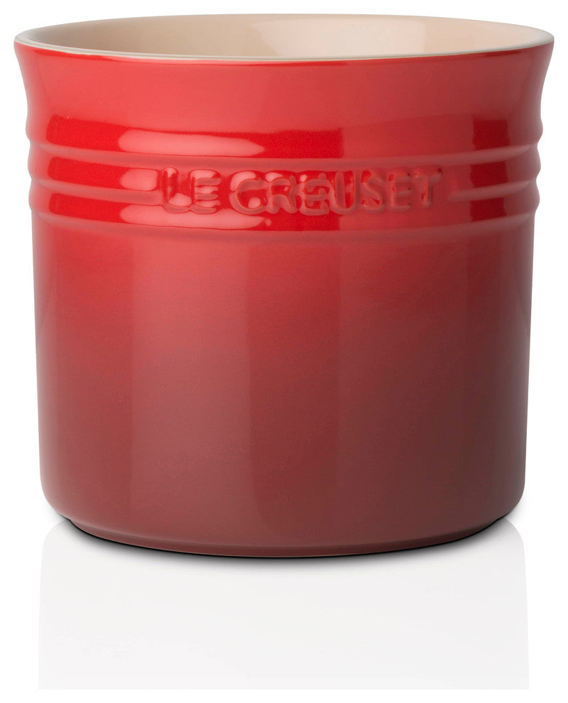 Le Creuset Stoneware Large Utensil Jar, Cerise