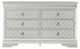Verona 6-Drawer Dresser, Silver Champagne