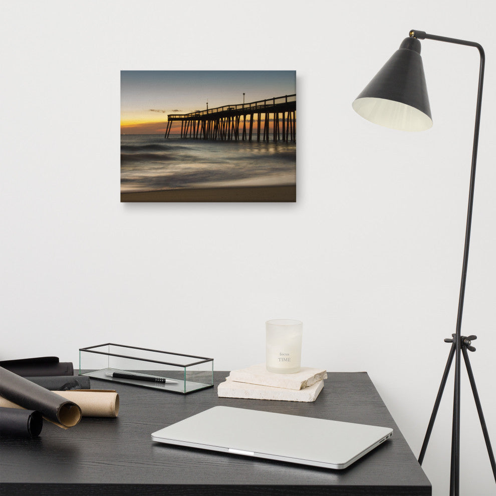 Motion of the Ocean Coastal Landscape Photo Canvas Wall Art Print, 12" X 16"