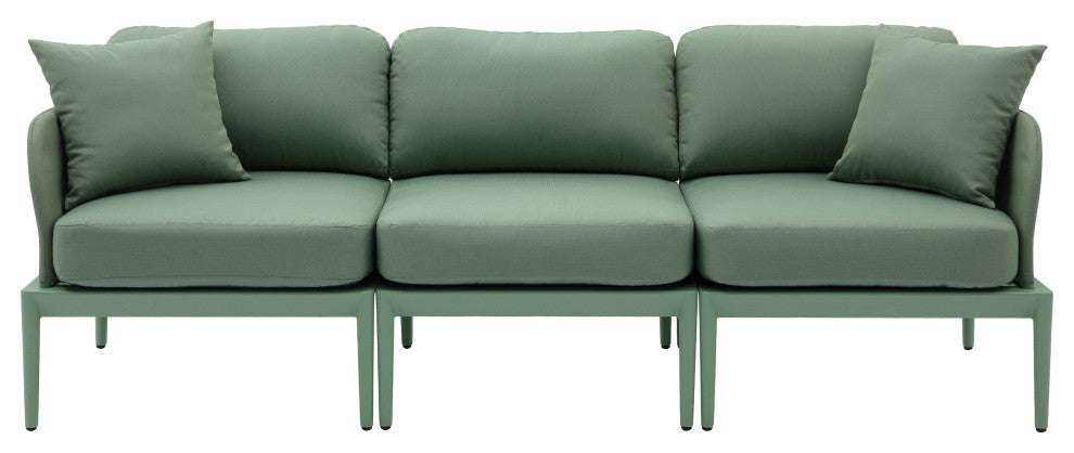 Kapri Modular Outdoor Sofa, Moss Green
