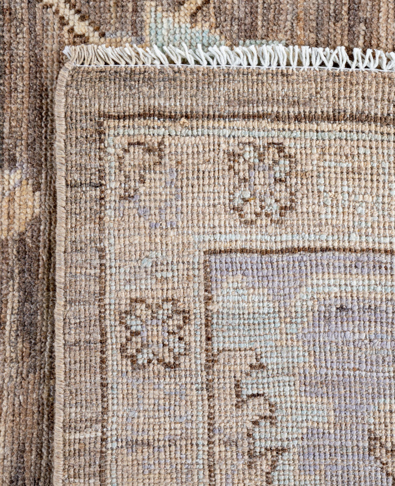 Oushak One-of-a-Kind Hand-Knotted Area Rug Gray, 9'9" x 13'8"