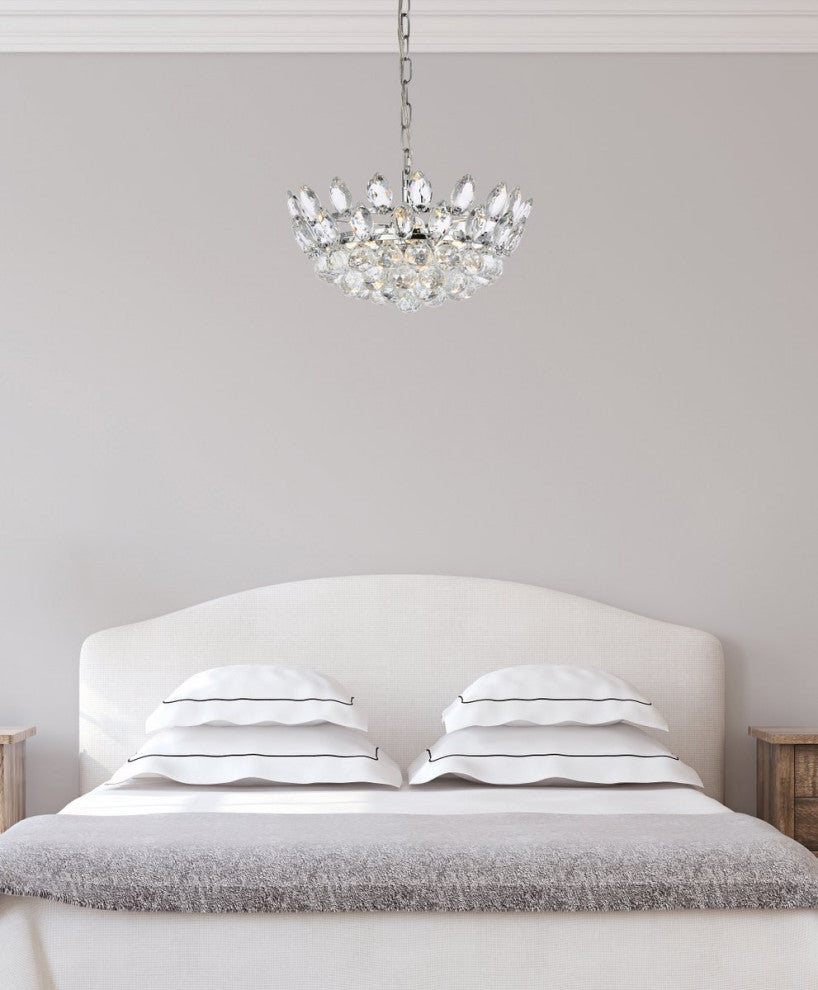 Eleana 16" Pendant, Chrome