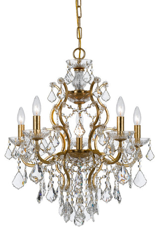 Filmore 6 Light Crystal Gold Chandelier