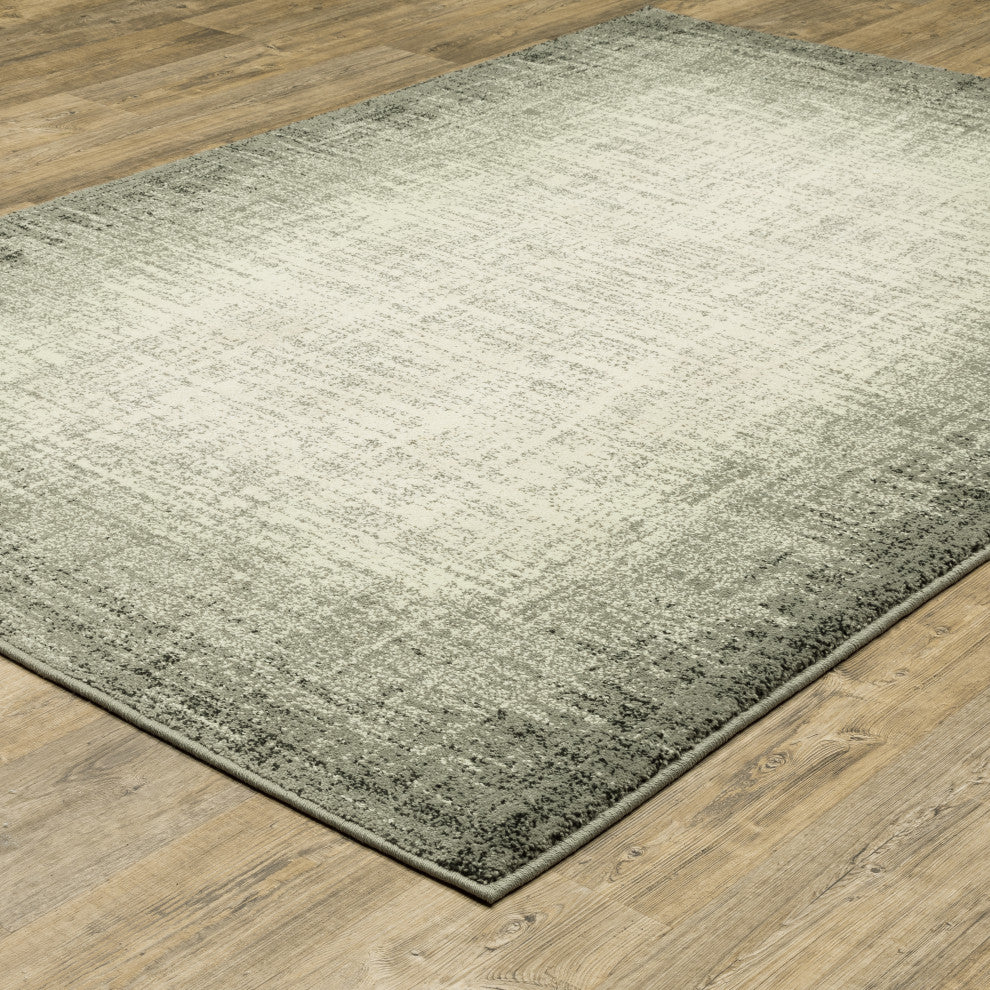 Sarasota Abstract Ombre Indoor Area Rug, Grey, 2' x 3'