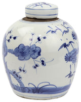 Blue & White Tiny Lid Mini Jar Plum & Pine