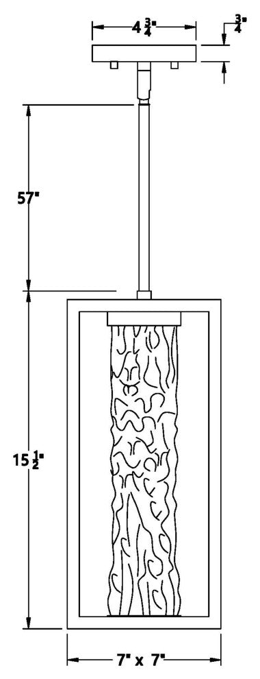 7" Outdoor Led Pendant
