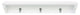 Kiera Grace Finley Wall Shelf With 3 Metal Hooks White, 24