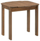 Linon Adirondack Solid Acacia Wood Outdoor Side Table in Acorn Brown Stain