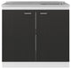 Utility Sink Vernal, Kitchen, White / Black