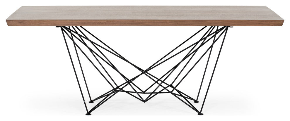 Modrest Naomi Modern Walnut Dining Table