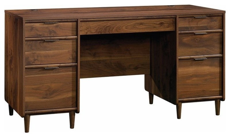 Sauder Clifford Place Engineered Wood Computer Desk in Grand Walnut