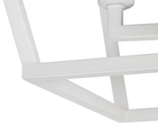 12 in. 4-Light Farmhouse White Semi- Flush Mount Ceiling Light With Caged Shade