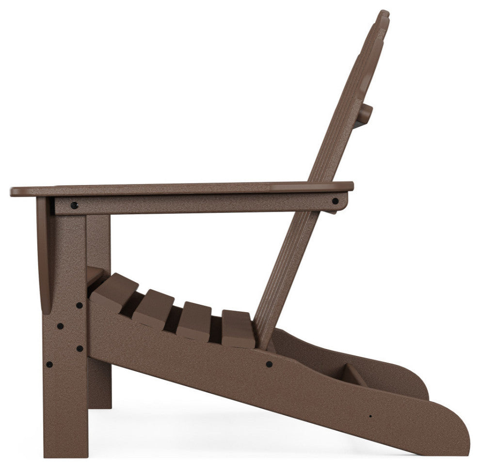 Polywood Classic Adirondack Chair, Mahogany