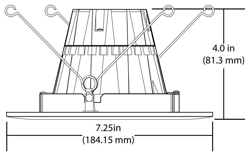 DCG Series 6 in. White Gimbal LED Recessed Downlight, 5000k