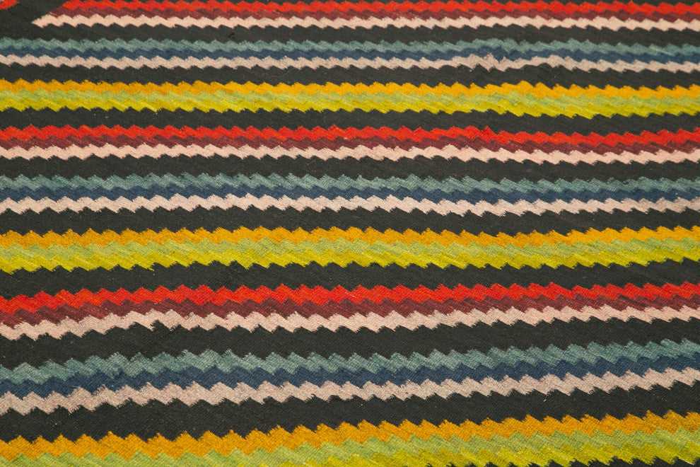 Rug N Carpet - Handmade Bessarabian 5' 8'' x 10' 2'' Antique Rose Kilim Rug