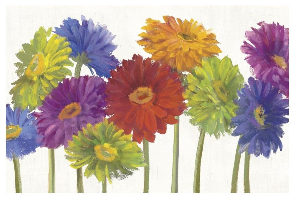 "Colorful Gerbera Daisies" Digital Paper Print by Carol Rowen, 20"x14"
