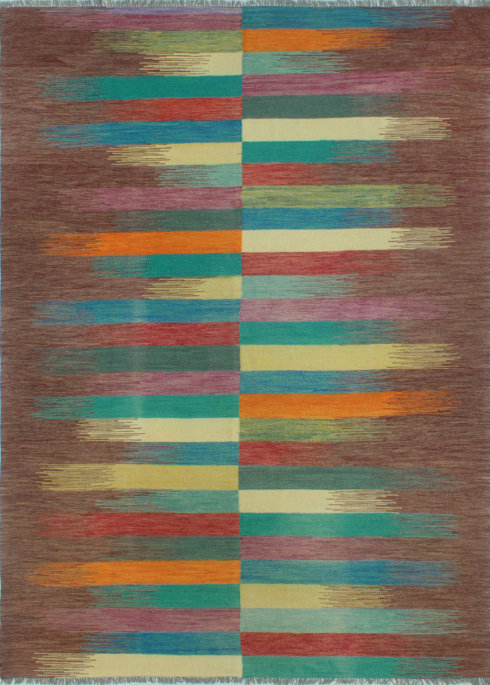 Winchester Kilim Pearlie Burgundy/Purple Rug, 8'2x11'5