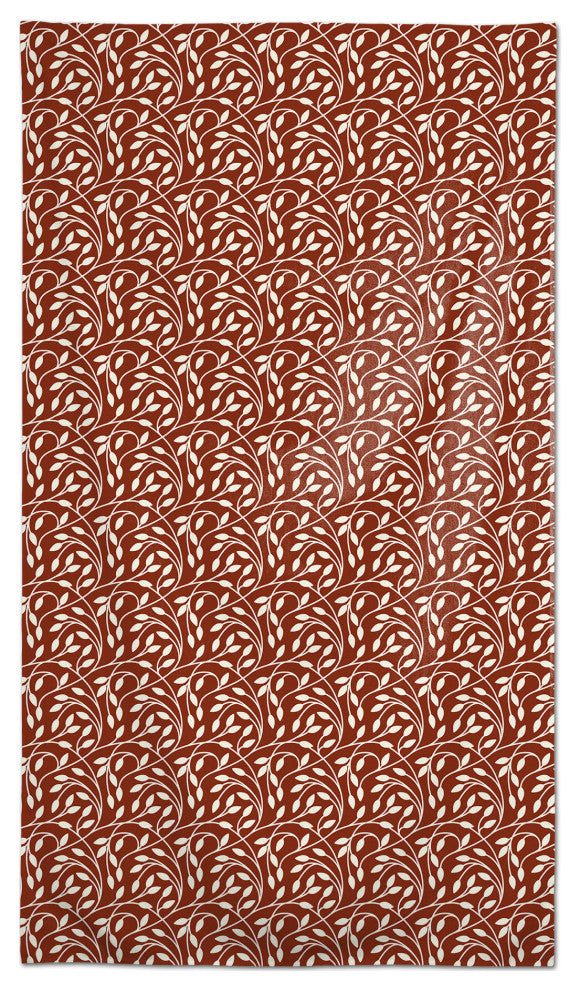 Circle Vine Red 58 x 102 Outdoor Tablecloth