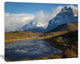 Beautiful View of Torres del Paine, Large Beach Canvas Wall Art, 40"x30"