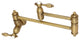 Kingston Brass Wall Mount Pot Filler Kitchen Faucet, Antique Brass