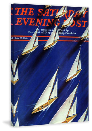 "Saturday Evening Post 1940" Painting Print on Wrapped Canvas