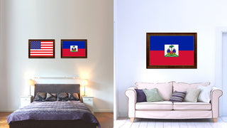 Haiti Country Flag Canvas Print, 19"x27"