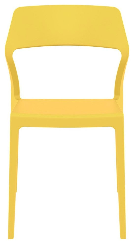 Snow Dining Chair, Yellow, Set of 2