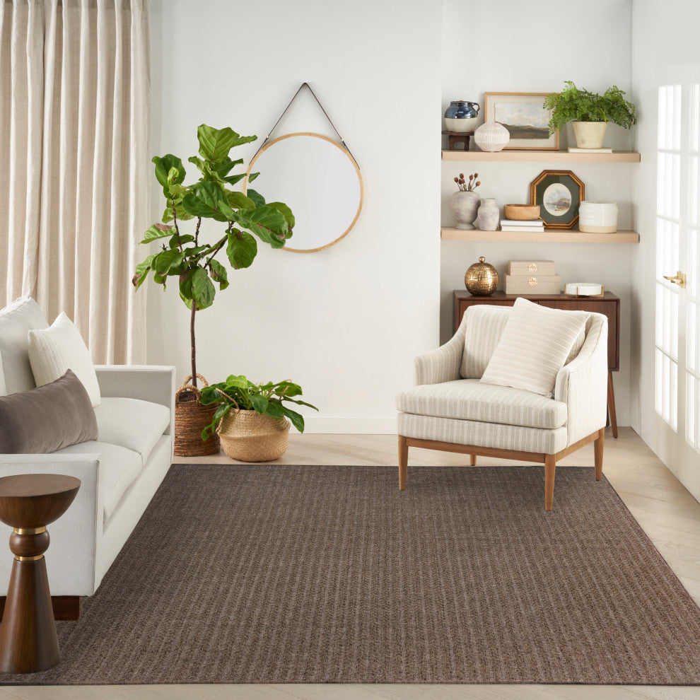 Nourison Tulum 9' x 12' Brown Outdoor Rug
