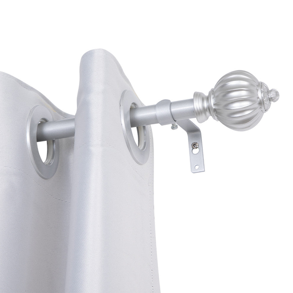 UTOPIA ALLEY 3/4 Inch Curtain Rod - Curtain Rods For Windows 48 to 86 Inch, Nickel