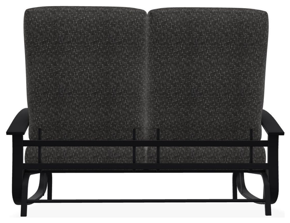 Belle Isle Cushion Deep Seating 2-Seat Glider, Hither Char/Black