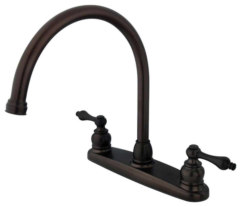 Kingston Brass 8" Centerset Kitchen Faucet, Oil Rubbed Bronze