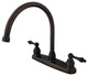 Kingston Brass 8" Centerset Kitchen Faucet, Oil Rubbed Bronze