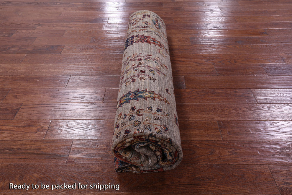 Handmade Persian Gabbeh Wool Tribal Rug 8' 2" X 9' 8" Q11138