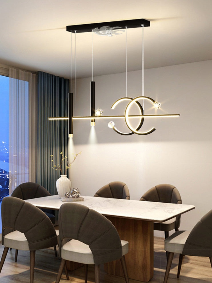 Andermatt | Pendant Light in a Nordic style for Dining Room, Golden, Warm Light
