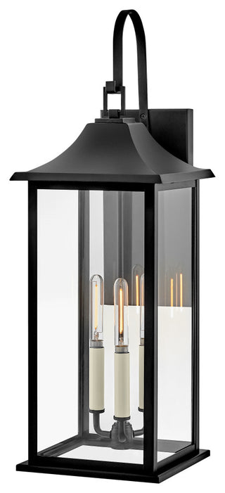 Lark Nolan Large Wall Mount Lantern, Black