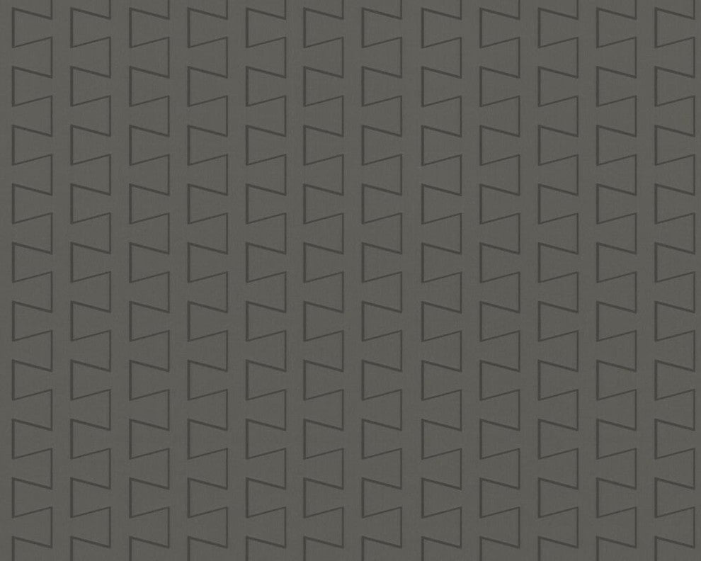Modern Stripe Cut Square Embossed Textures Gray Wallpaper Sample