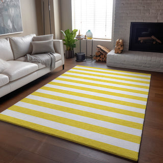 Premium Machine Washable Mayfield AMF528 Yellow 10' x 14' Rug