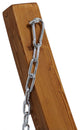 Sunnydaze Solid Wood Curved Hammock Stand With Hooks and Chains, 13'