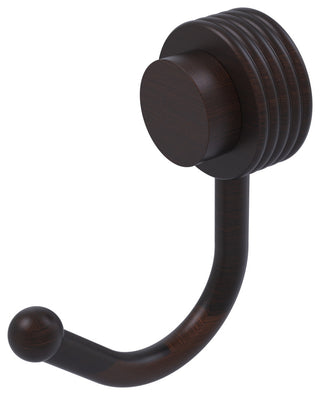 Venus Robe Hook With Groovy Accents, Venetian Bronze