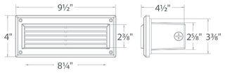 Endurance Louvered LED Brick Light, Architectural Bronze