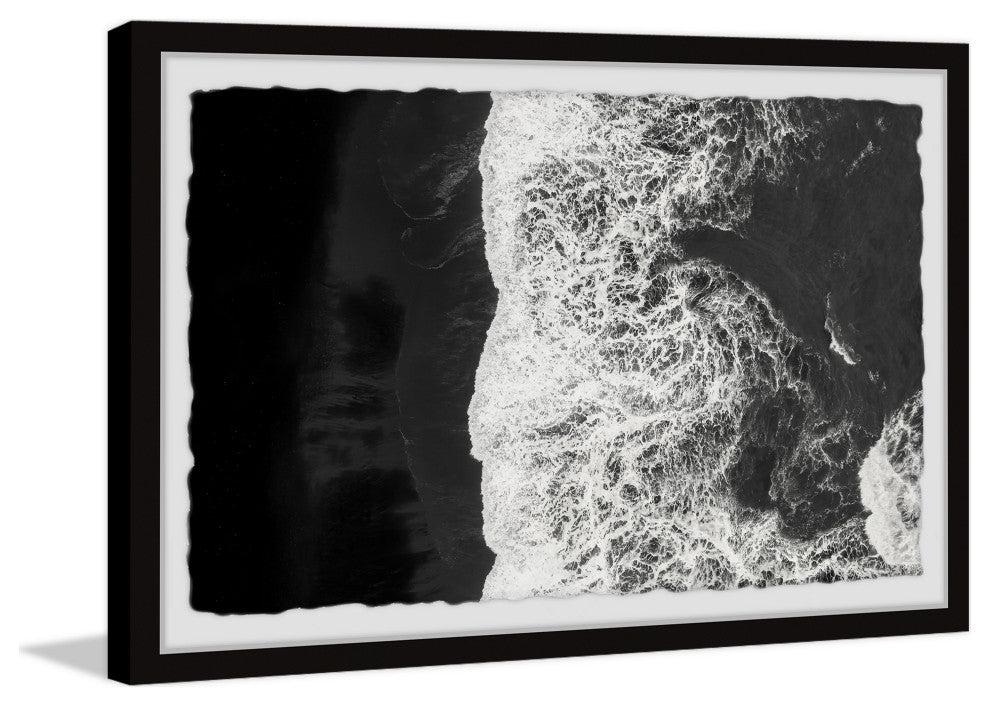 "Sun Sea Sand" Framed Painting Print, 12x8