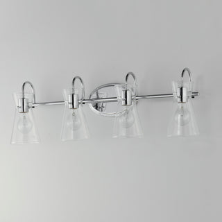 Maxim 12484 Ava 4 Light 31"W Vanity Light - Polished Chrome