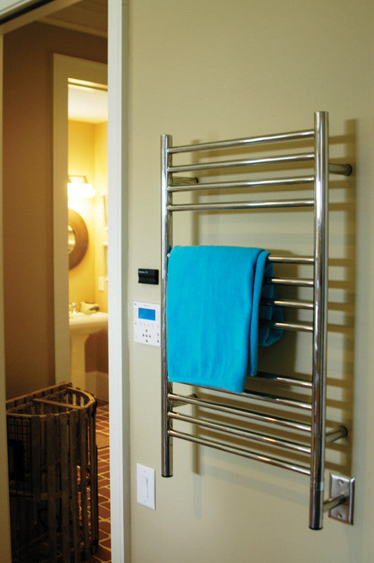 Jeeves C-Straight Towel Warmer, Polished
