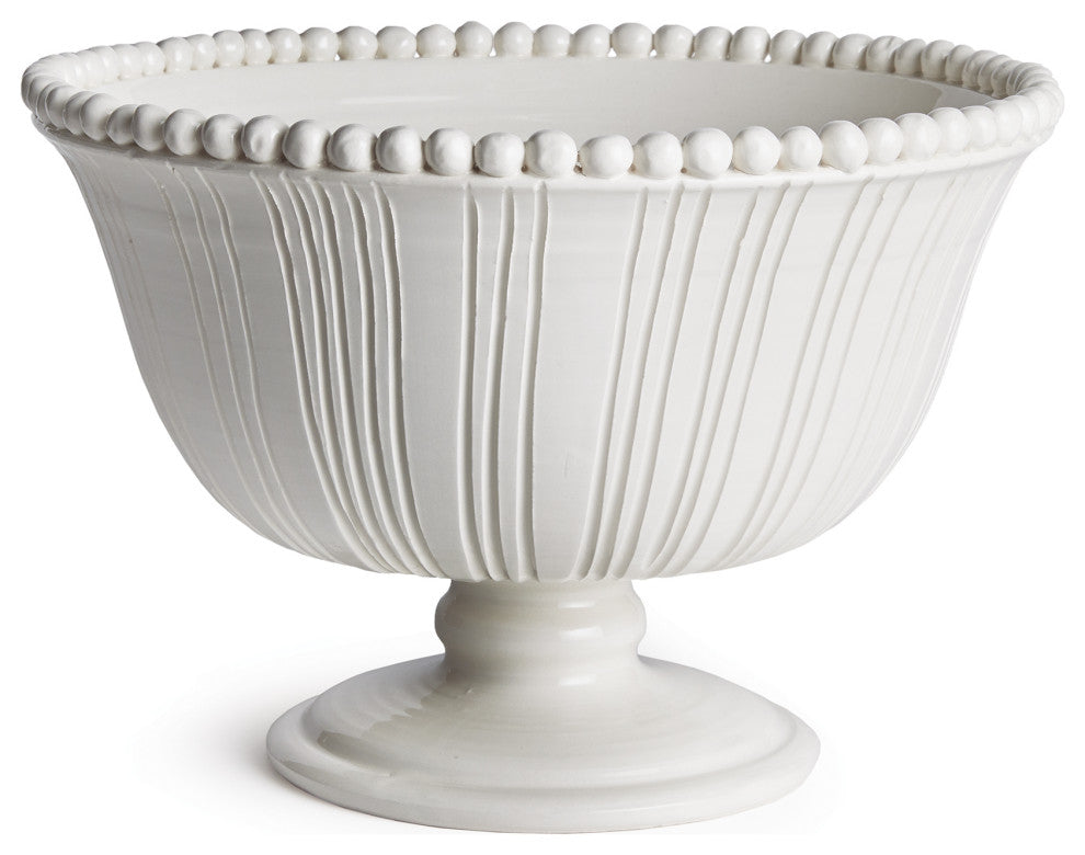 Perla Decorative Italian Footed Bowl